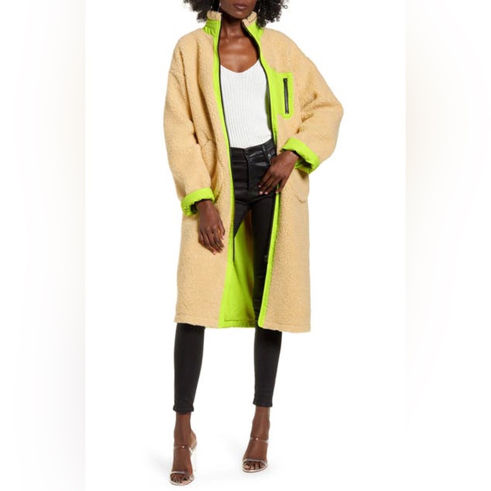 longline teddy coat